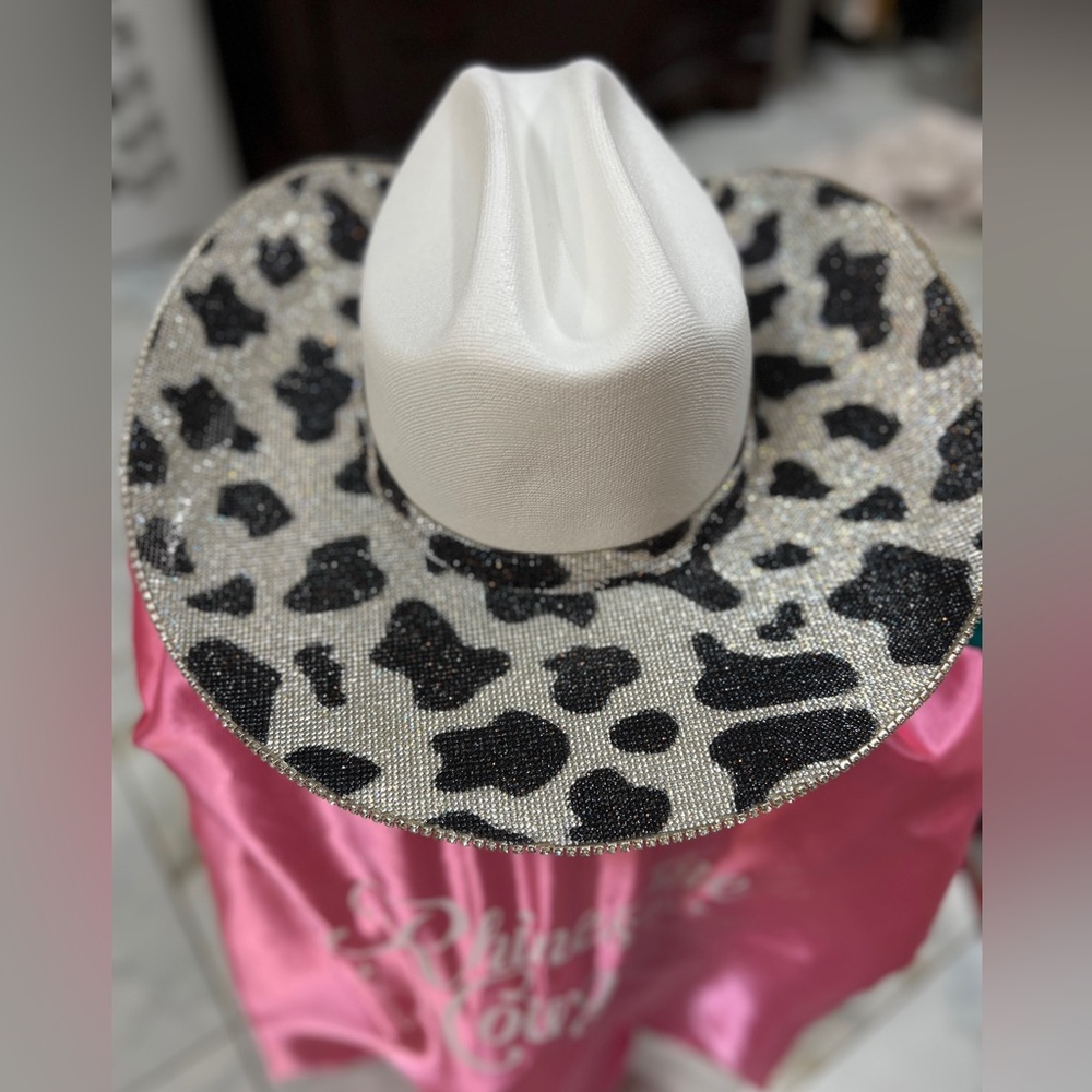 Rhinestones cowgirl crystal hat